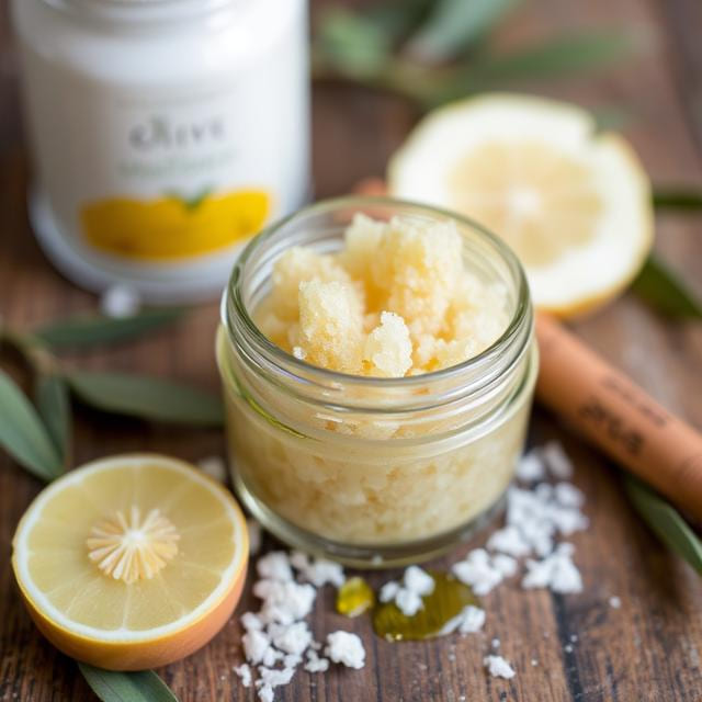 Sugar and Olive Oil Body Scrub